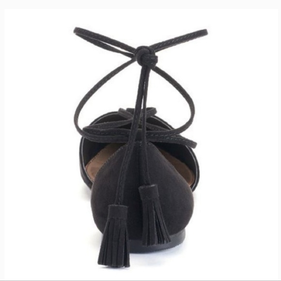 [LC Lauren Conrad] Glimmer D'orsay Lace Up Flats - Picture 3 of 8